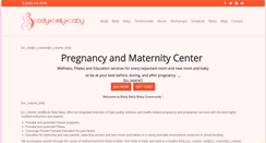 Desktop Screenshot of bodybellybaby.com