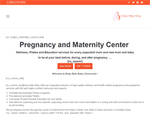 Tablet Screenshot of bodybellybaby.com